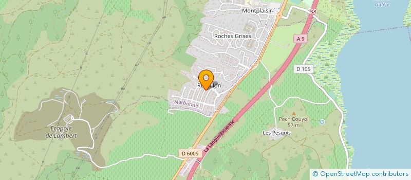 localisation de l'entreprise LA MAISON GOURMANDE à GRUISSAN
