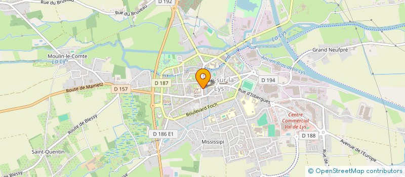 localisation de l'entreprise LA MAISON GOURMANDE à AIRE-SUR-LA-LYS