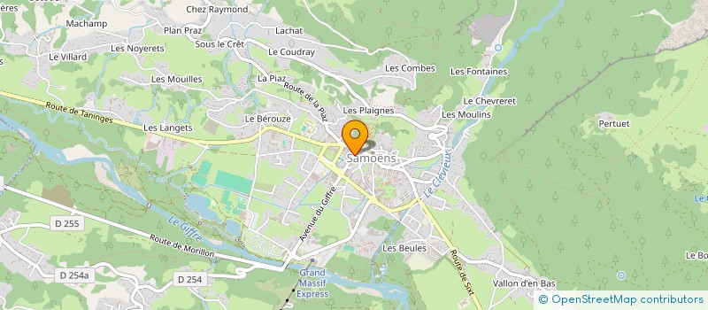 localisation de l'entreprise LA MAISON GOURMANDE DE MARTINE à SAMOENS