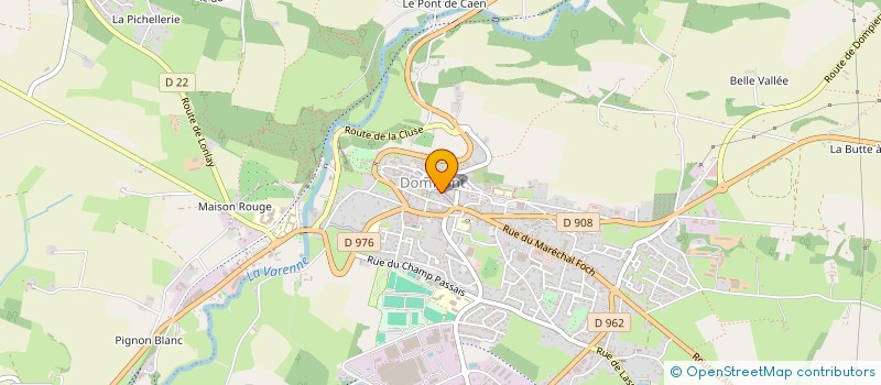 localisation de l'entreprise LA MAISON HEUZE à DOMFRONT-EN-POIRAIE