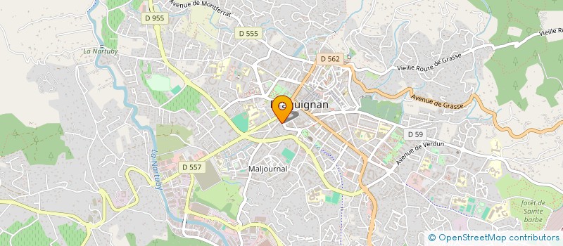 localisation de l'entreprise LA MAISON INDIVIDUELLE à DRAGUIGNAN