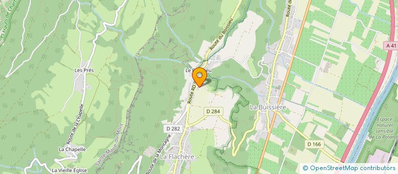 localisation de l'entreprise LA MAISON JACQUEMONT  LA FLACHERE