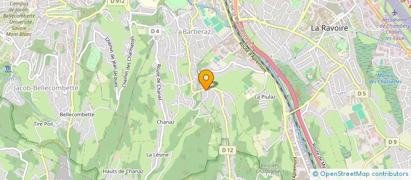 localisation de l'entreprise LA MAISON JAUNE  LA RAVOIRE