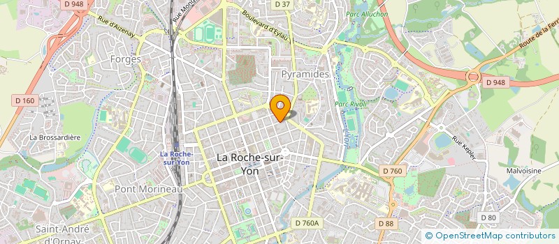 localisation de l'entreprise LA MAISON JOYEUSE  LA ROCHE-SUR-YON