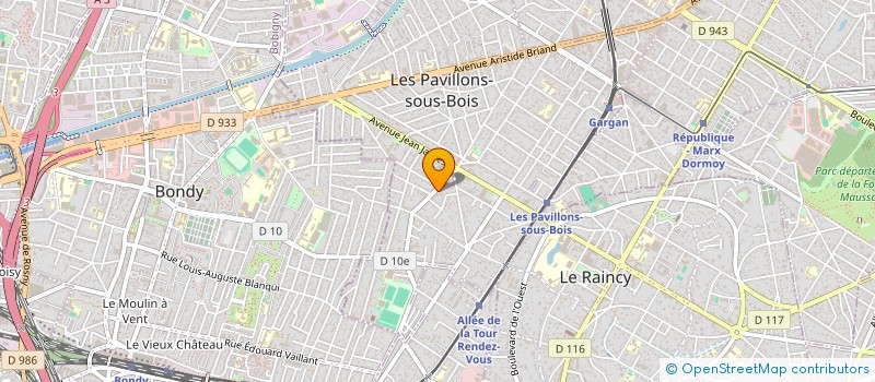 localisation de l'entreprise LA MAISON LE RAINCY à LES PAVILLONS-SOUS-BOIS