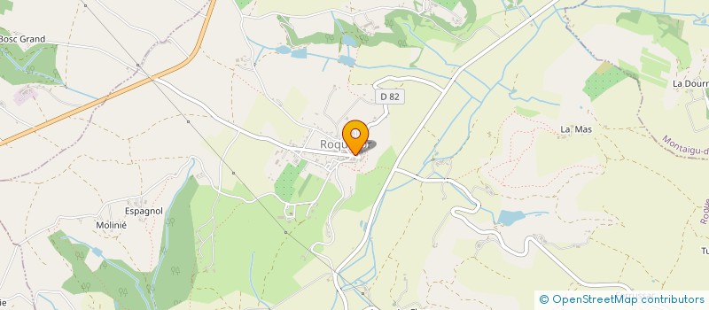 localisation de l'entreprise LA MAISON LOUCOU  ROQUECOR