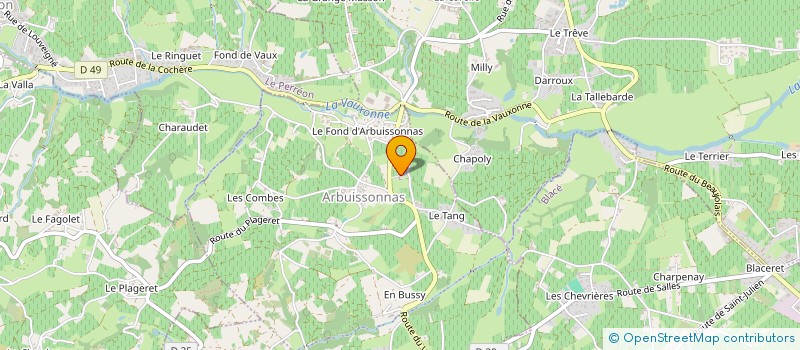 localisation de l'entreprise LA MAISON LOUISE  SALLES-ARBUISSONNAS-EN-BEAUJOLAIS