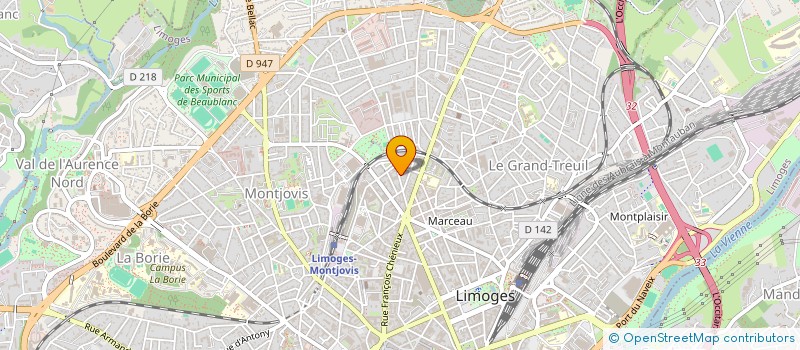 localisation de l'entreprise LA MAISON MAROCAINE à LIMOGES