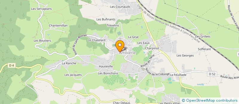 localisation de l'entreprise LA MAISON MARTIN  AMBIERLE