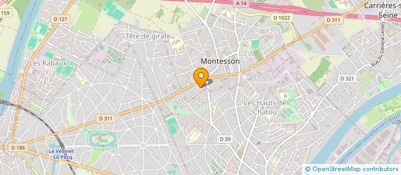 localisation de l'entreprise LA MAISON MAUVE  MONTESSON