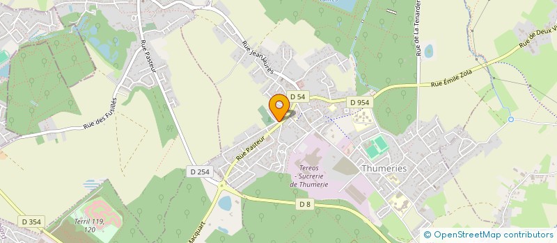 localisation de l'entreprise LA MAISON MEDICALE DE THUMERIES  THUMERIES