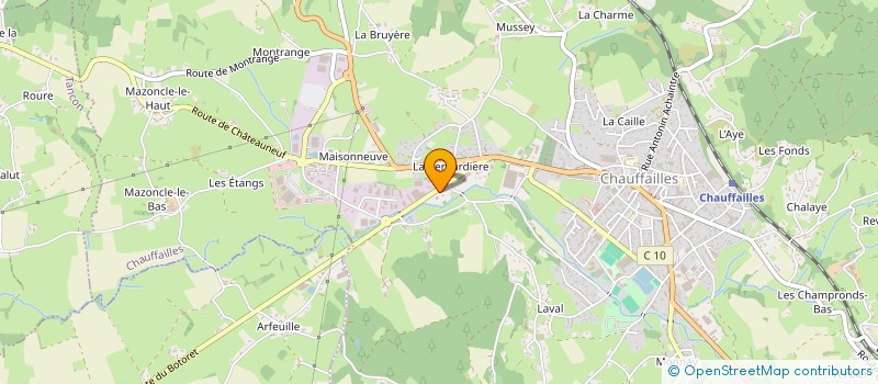 localisation de l'entreprise LA MAISON MICHEL à CHAUFFAILLES