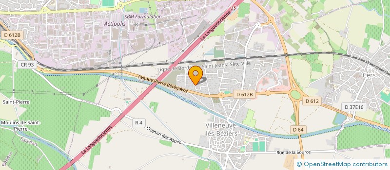 localisation de l'entreprise LA MAISON MLGH  VILLENEUVE-LES-BEZIERS