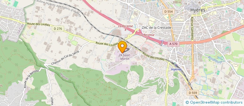 localisation de l'entreprise LA MAISON MODERNE  HYERES