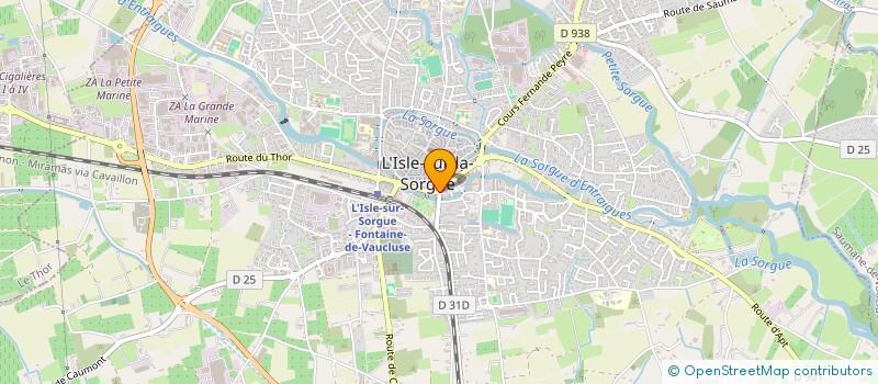 localisation de l'entreprise LA MAISON MOGA à L'ISLE-SUR-LA-SORGUE