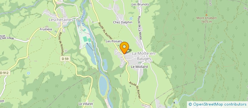 localisation de l'entreprise LA MAISON MOINE  LA MOTTE-EN-BAUGES