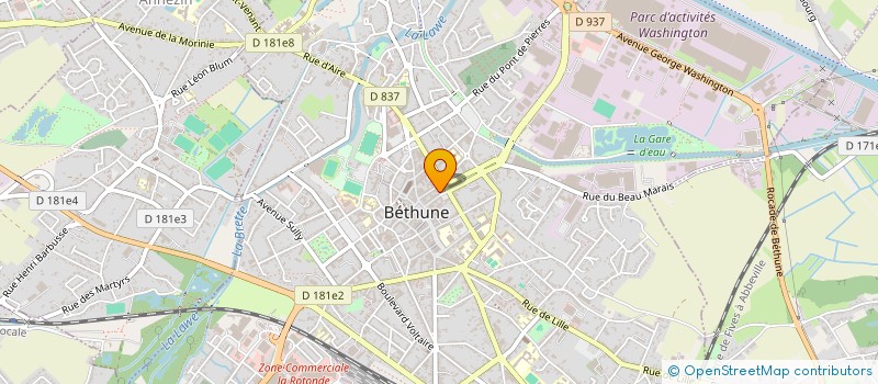 localisation de l'entreprise LA MAISON MURAEM à BETHUNE