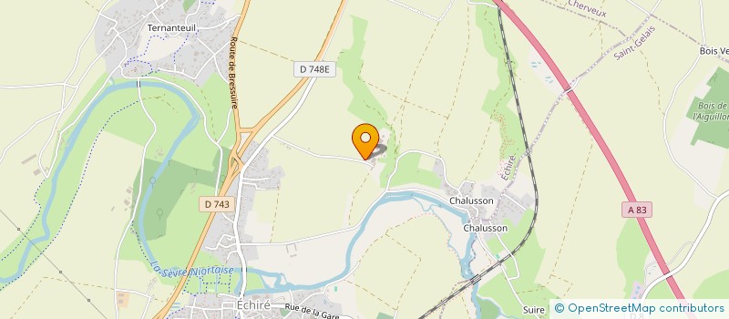 localisation de l'entreprise LA MAISON NEUVE  ECHIRE