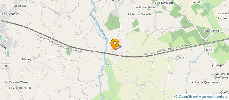 localisation de l'entreprise LA MAISON NEUVE  LANDEHEN