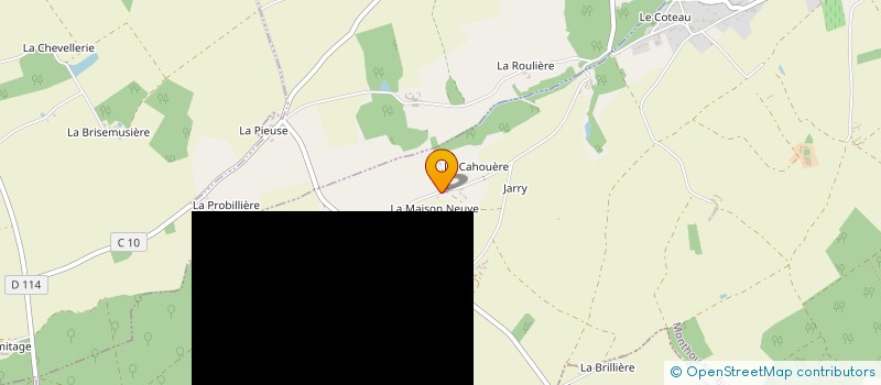 localisation de l'entreprise LA MAISON NEUVE  MONTHOU-SUR-BIEVRE