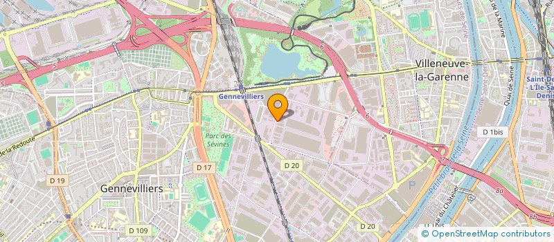 localisation de l'entreprise LA MAISON NORDIQUE  GENNEVILLIERS
