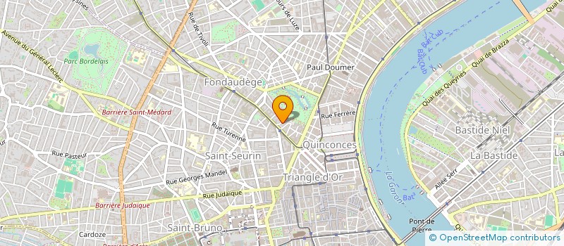 localisation de l'entreprise LA MAISON ODEIA à BORDEAUX