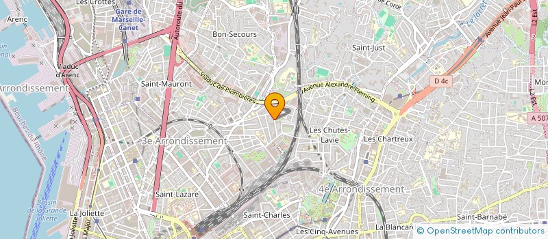localisation de l'entreprise LA MAISON PAULETTE à MARSEILLE