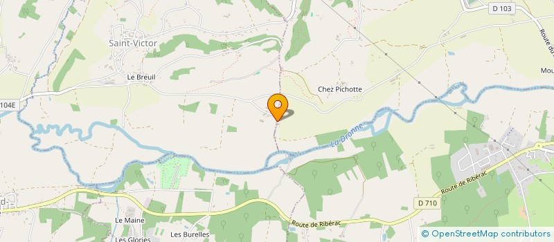 localisation de l'entreprise LA MAISON PAYSANNE DE MONTAGRI  MONTAGRIER