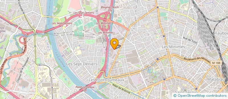 localisation de l'entreprise LA MAISON PEINTUR PAPIER PEINT à TOULOUSE