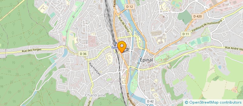 localisation de l'entreprise LA MAISON PERCHEE  EPINAL