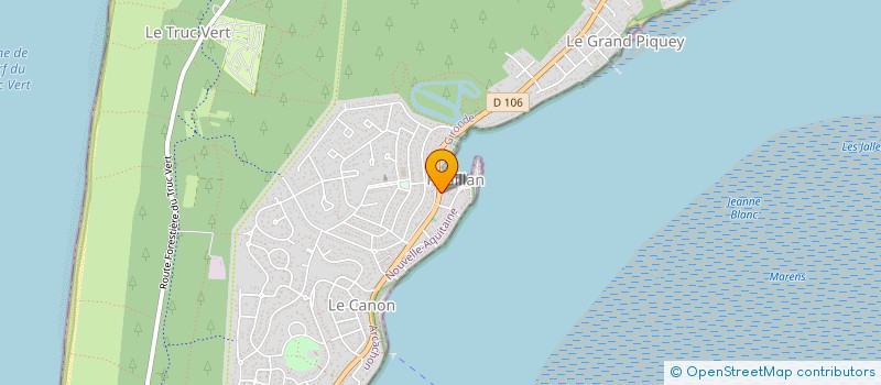 localisation de l'entreprise LA MAISON POETIQUE FERRET  LEGE-CAP-FERRET