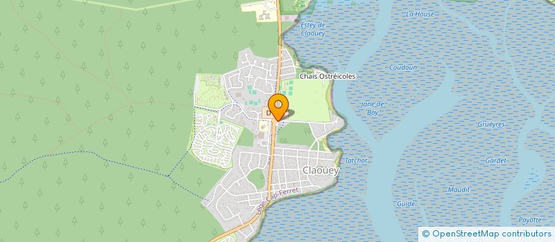 localisation de l'entreprise LA MAISON POETIQUE PROJET  LEGE-CAP-FERRET