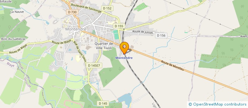 localisation de l'entreprise LA MAISON POP  MONTENDRE