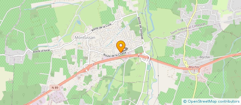 localisation de l'entreprise LA MAISON POUPLIN  MONTUSSAN