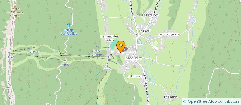 localisation de l'entreprise LA MAISON POUR TOUS  AUTRANS-MEAUDRE EN VERCORS