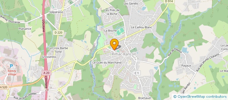 localisation de l'entreprise LA MAISON QUI COMPTE - 1 à RILHAC-RANCON