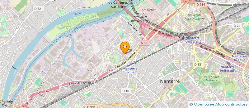 localisation de l'entreprise LA MAISON R.R à NANTERRE