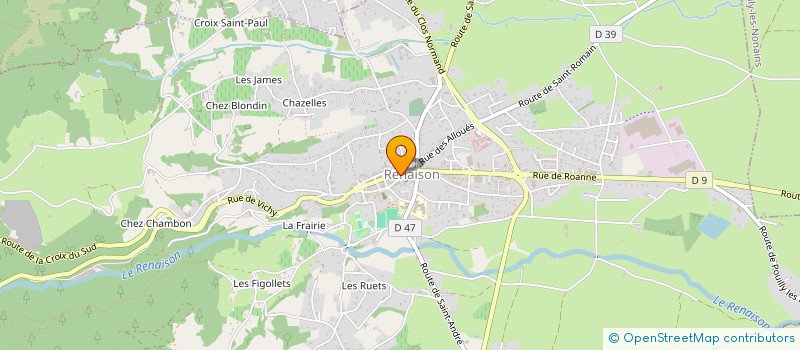 localisation de l'entreprise LA MAISON RENAISON  RENAISON