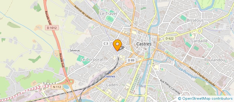 localisation de l'entreprise LA MAISON ROSE  CASTRES