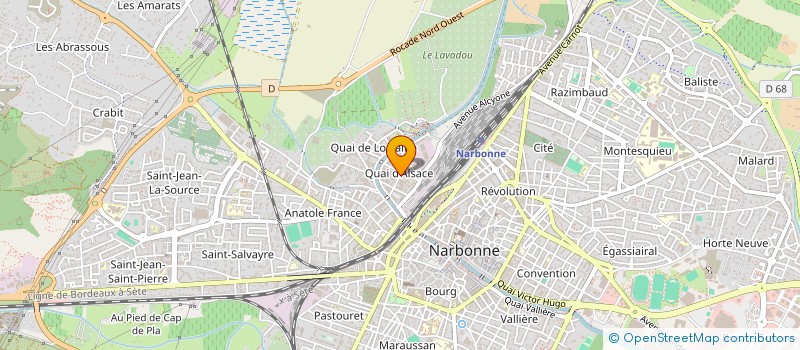 localisation de l'entreprise LA MAISON ROSE à NARBONNE