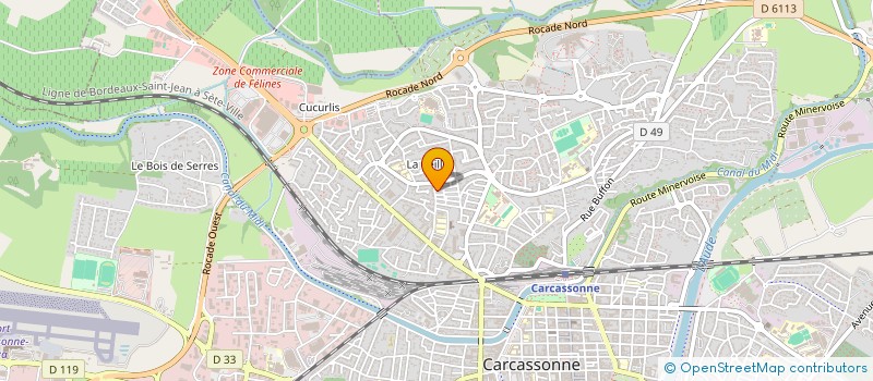 localisation de l'entreprise LA MAISON ROSE à CARCASSONNE