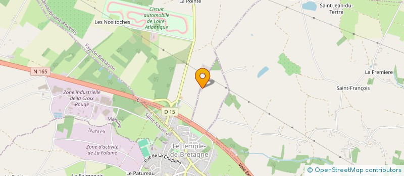 localisation de l'entreprise LA MAISON ROSE  LE TEMPLE DE BRETAGNE