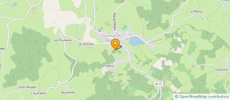 localisation de l'entreprise LA MAISON ROSE  OUROUX-EN-MORVAN