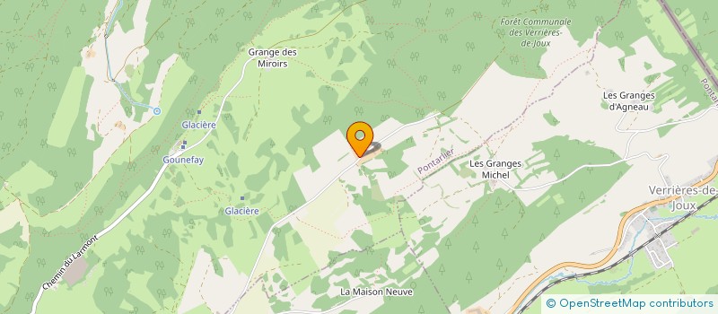 localisation de l'entreprise LA MAISON ROSE  PONTARLIER