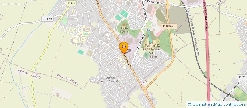 localisation de l'entreprise LA MAISON  ROUGE  NUX-LES-MINES