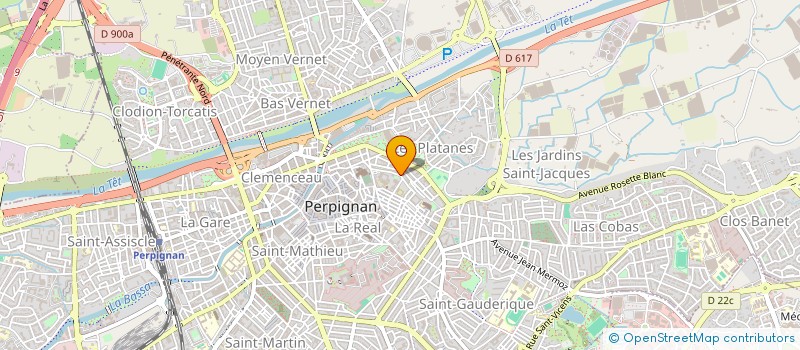 localisation de l'entreprise LA MAISON ROUGE  PERPIGNAN