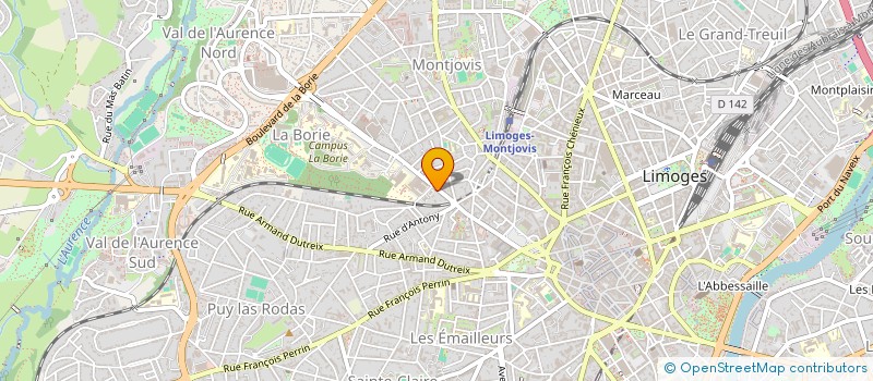 localisation de l'entreprise LA MAISON ROUGE à LIMOGES
