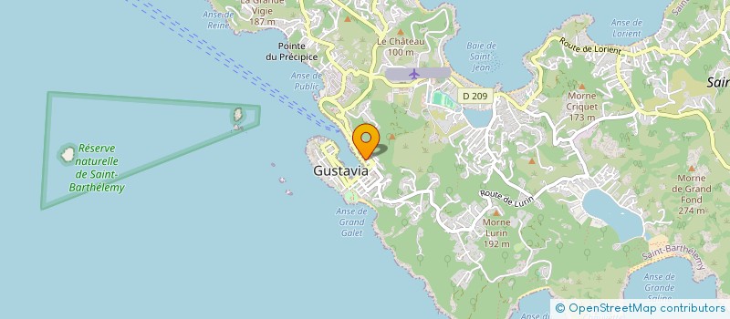 localisation de l'entreprise LA MAISON SAINT BARTH à SAINT BARTHELEMY