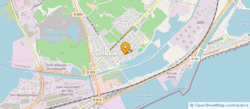 localisation de l'entreprise LA MAISON SAUVAGE à FRONTIGNAN