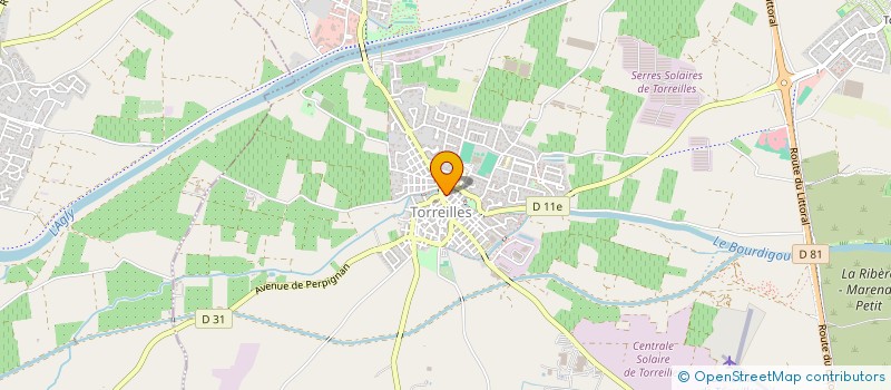 localisation de l'entreprise LA MAISON SECALL  TORREILLES